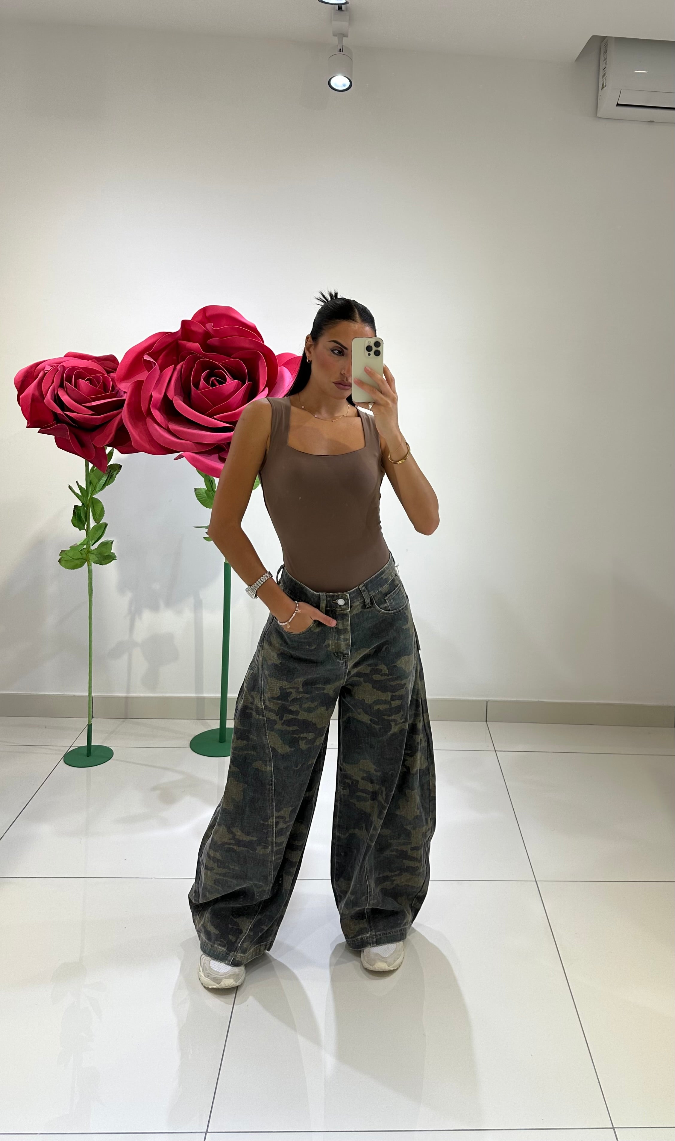 Jeans larghi Javier Military